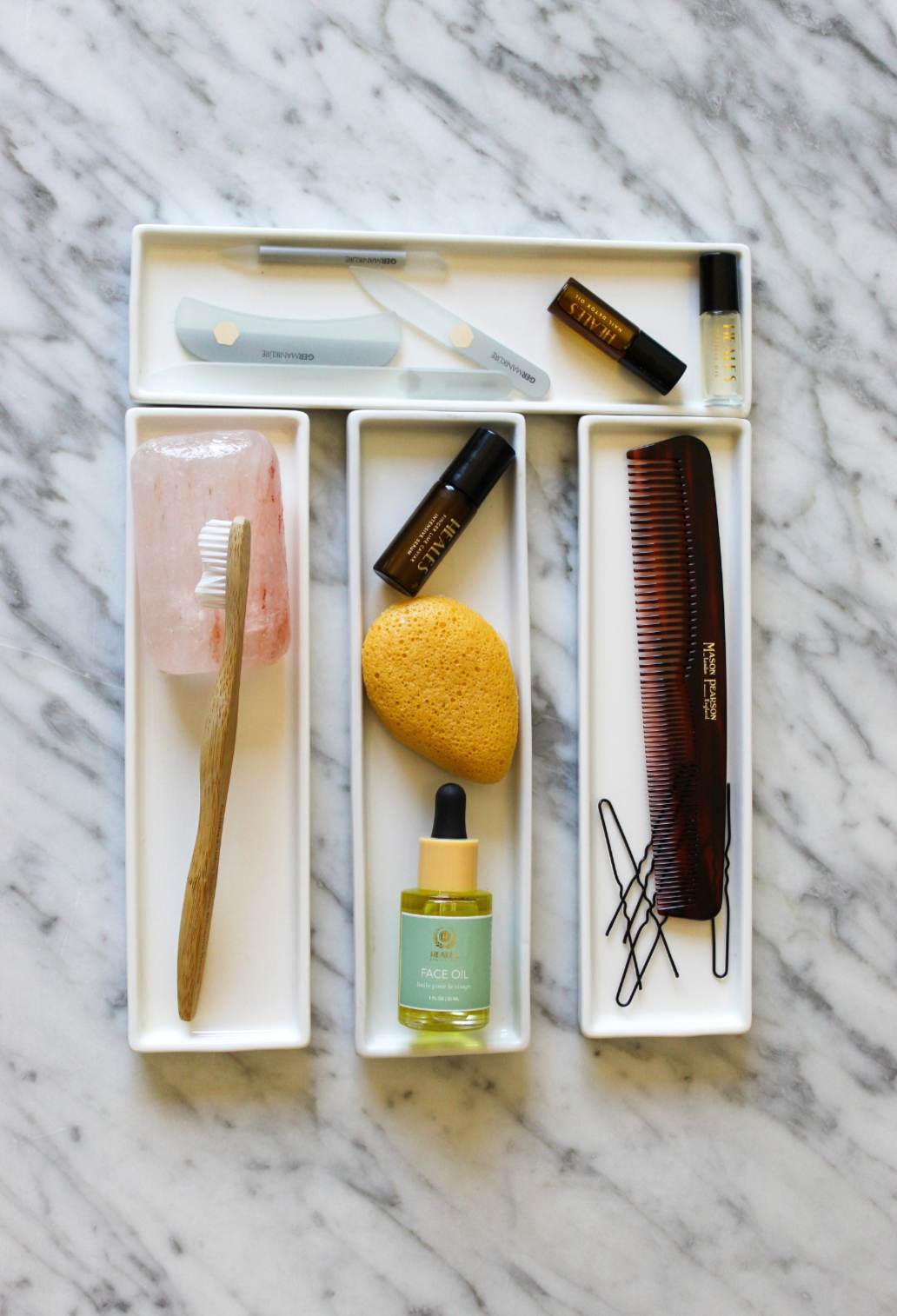 Heales Gift Bundle | Vanity Tray + Konjac Sponge