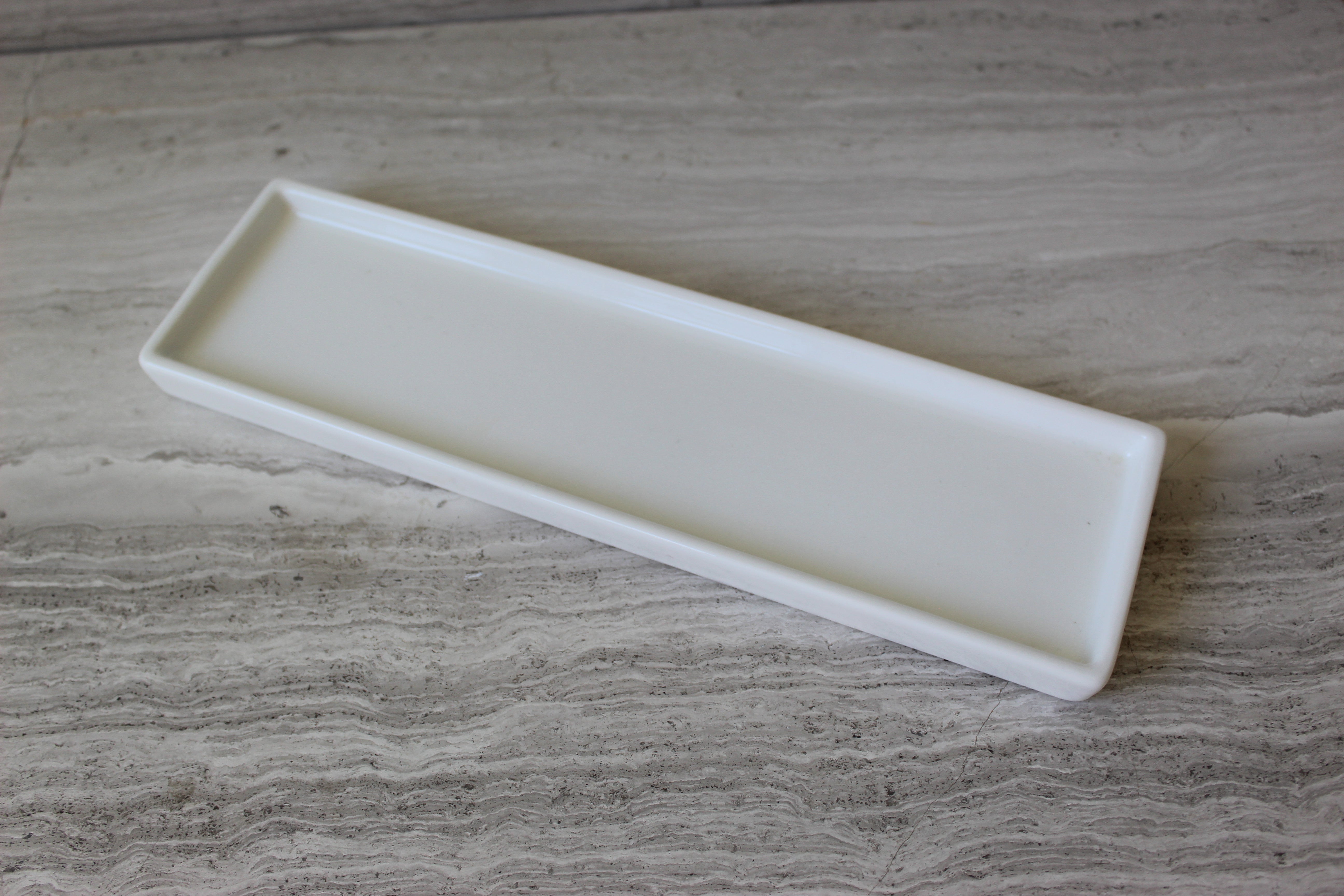 Heales Vanity Tray | White Ceramic Cosmetic Tray – Murchison-Hume USA