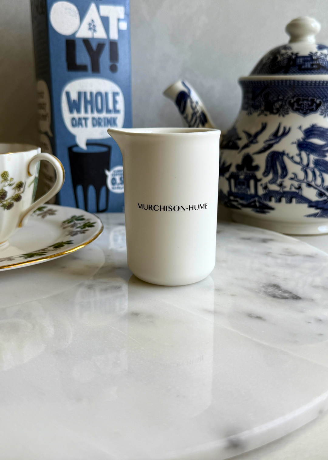 Murchison-Hume ceramic measuring cup marble countertop