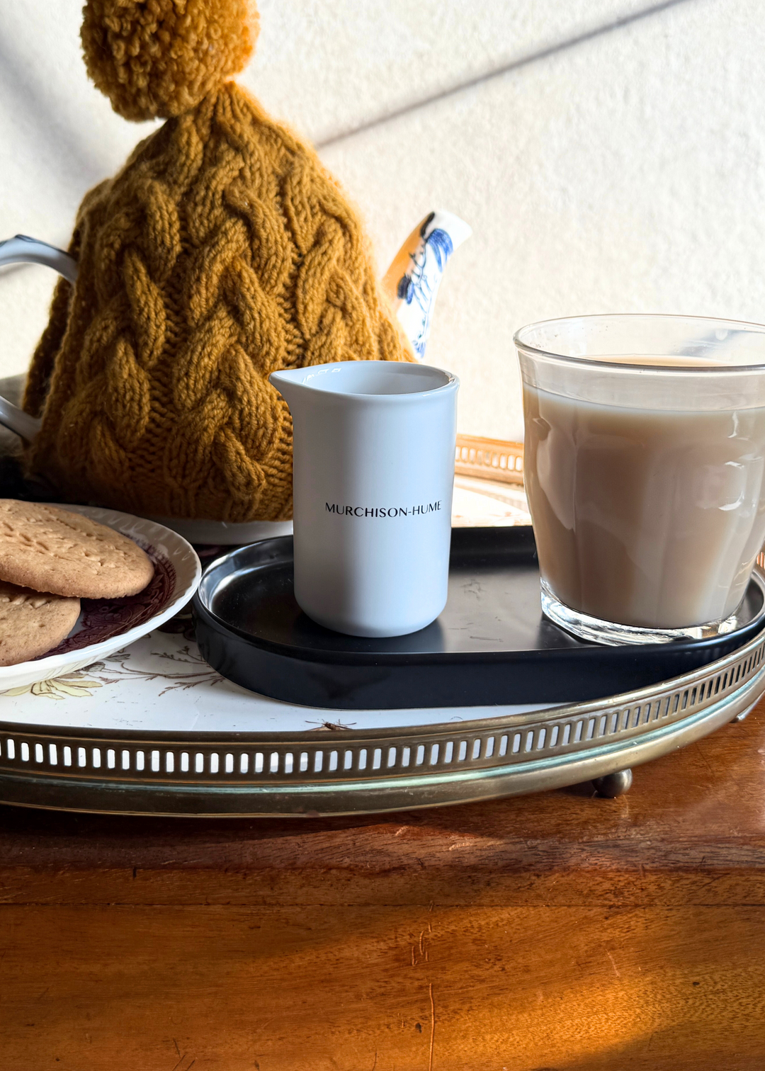 Ceramic measuring cup showing spill-free spout design