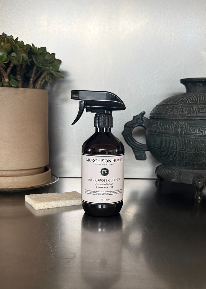 All-Purpose Cleaner in use on kitchen counter - eco-friendly natural cleaning spray