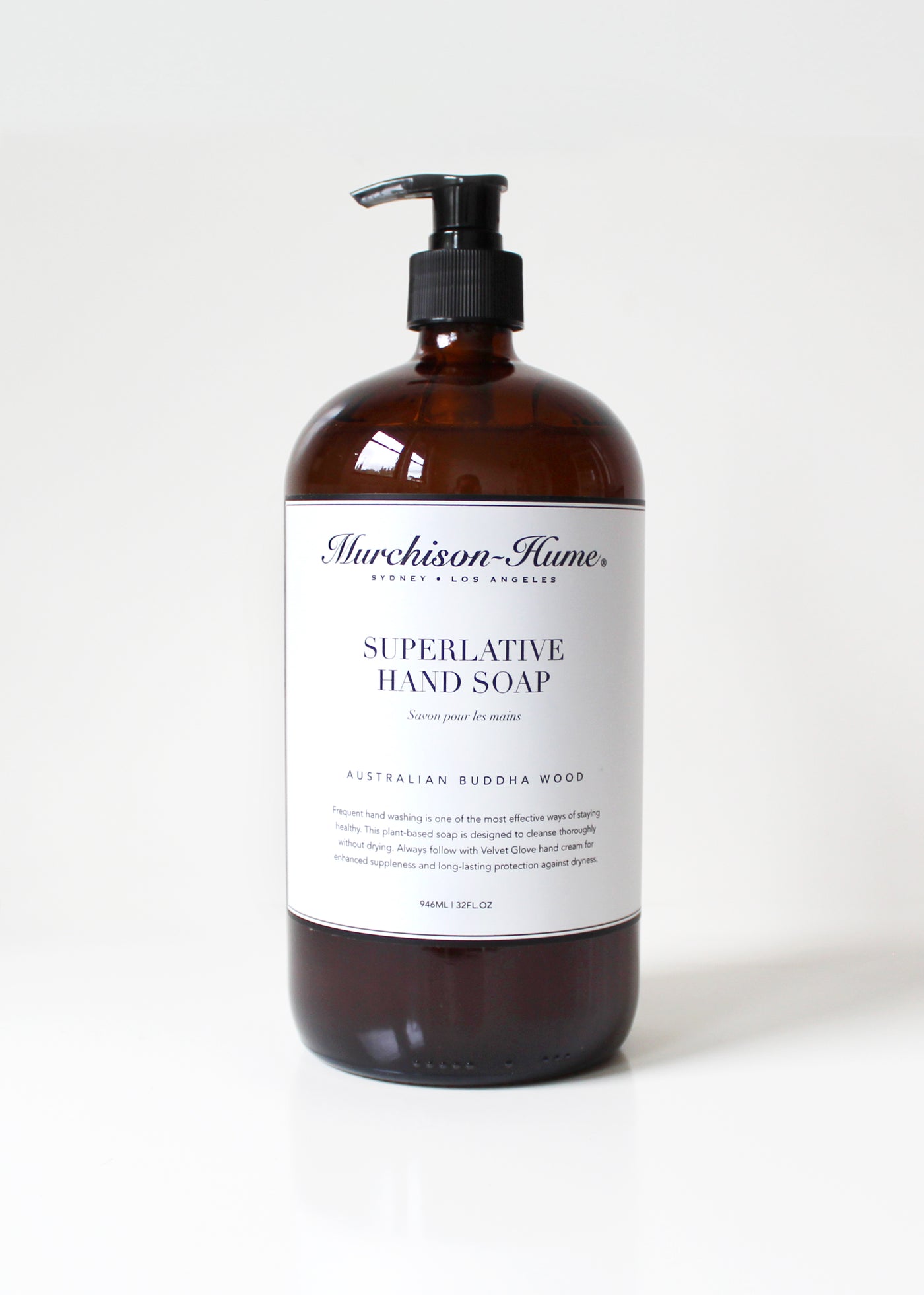 Organic Hand Soap in a Large Glass Bottle