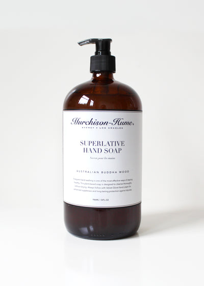 Organic Hand Soap in a Large Glass Bottle