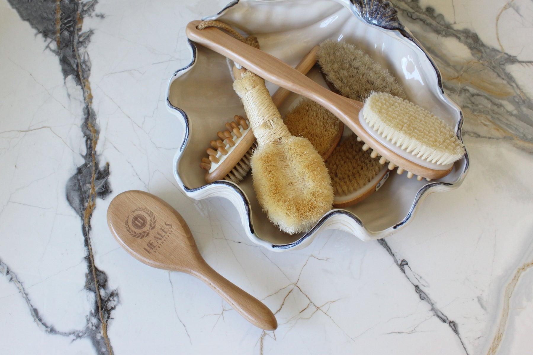Heales Skin Perfecting Dry Brush  Sustainable & Vegan Dry Oil Brush –  MH-USA Direct to Sales